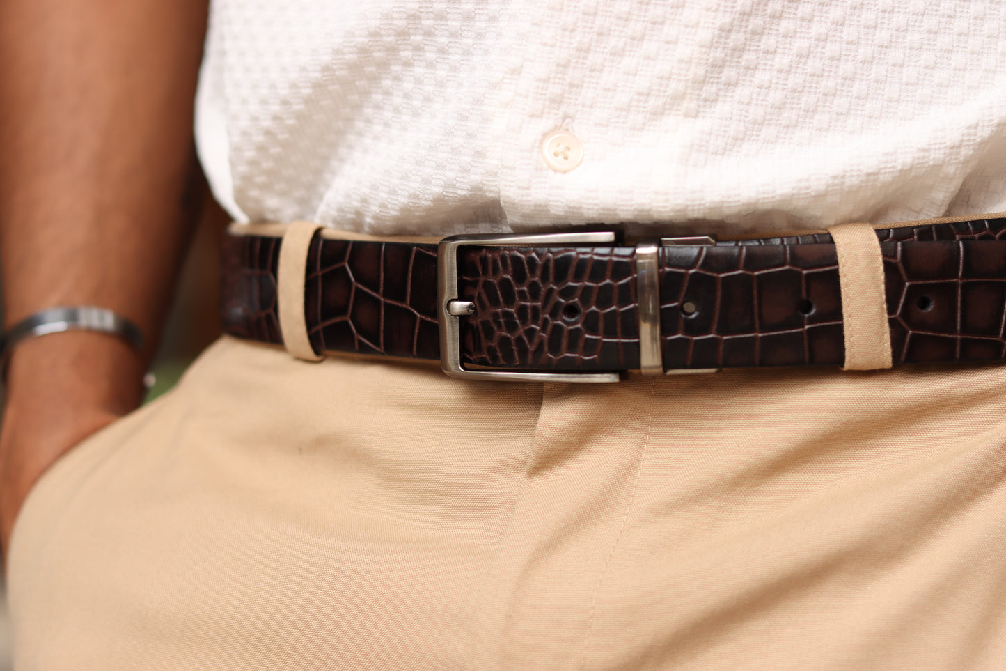 Embossed Reversible Belt