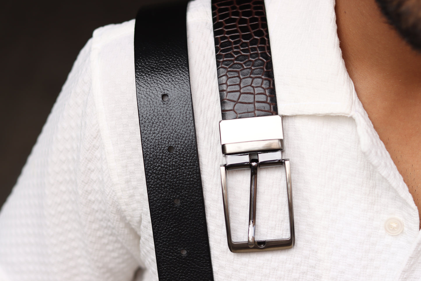 Embossed Reversible Belt